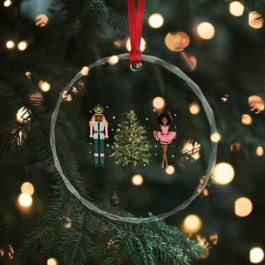 Funny Black Ballerina Nutcracker African American Xmas Crystal Glass Ornament TS11 Print Your Wear