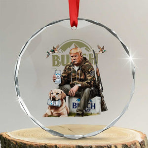 Funny Black Cat Crystal Glass Ornament Bruh Retro Cat Meme Graphic TS02 Transparent Glass 3'' Circle Print Your Wear