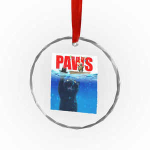 Funny Black Cat Crystal Glass Ornament PAWS Parody Kitten Mouse Humorous TS14 Print Your Wear