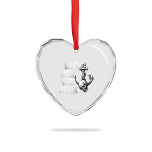 Funny Boating Heart Crystal Glass Ornament But Did We Sink TS14 Print Your Wear