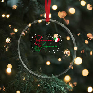 Funny Buon Anno Itlalian New Year Crystal Glass Ornament TS11 Print Your Wear