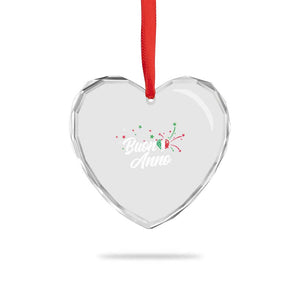 Funny Buon Anno Itlalian New Year Heart Crystal Glass Ornament Italy Heart TS11 Print Your Wear