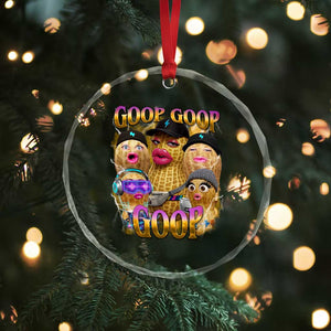 Funny Burnt Peanut Goop Crystal Glass Ornament Bungulato 90s Bootleg Meme Trendy TS14 Print Your Wear