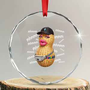 Funny Burnt Peanut Goop Crystal Glass Ornament Mhmmm Goop Bungulato TS14 Transparent Glass 3'' Circle Print Your Wear