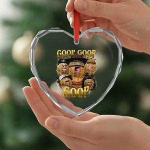 Funny Burnt Peanut Goop Heart Crystal Glass Ornament Bungulato 90s Bootleg TS14 Print Your Wear