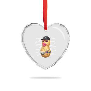Funny Burnt Peanut Goop Heart Crystal Glass Ornament Mhmmm Goop Bungulato TS14 Print Your Wear