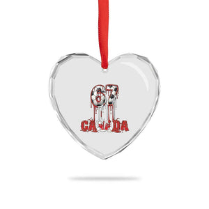 Funny Canada Soccer 67 Meme Heart Crystal Glass Ornament Canadian Soccer Lovers TS12 Print Your Wear