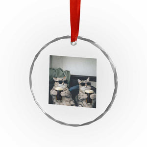 Funny Cat Drinking Irish Stout Beer Crystal Glass Ornament Black Beer and Cat Lovers TS11 Print Your Wear