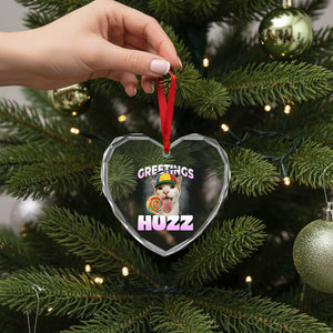 Funny Cat Meme Heart Crystal Glass Ornament Greetings Huzz TS14 Print Your Wear