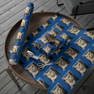 Funny Cat Meme Lover Wrapping Paper Roll Wait Im Goated TS12 Blue Print Your Wear