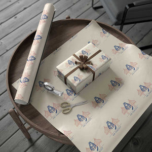 Funny Cat San Francisco Golden Gate Wrapping Paper Roll TS14 Beige Print Your Wear