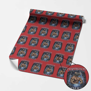 Funny Certified Gym Rat Wrapping Paper Roll Fitness Bodybuilding Gym Lovers Meme TS11 Red Print Your Wear