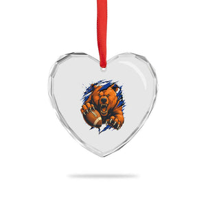 Funny CFB Game Day Heart Crystal Glass Ornament Football Lover TS11 Print Your Wear