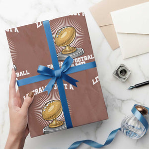 Funny Champ Champion Wrapping Paper Roll Literally Just A Fantasy Football Champ TS14 Mocha Print Your Wear