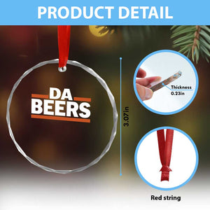 Funny Chicago Beer Lover Crystal Glass Ornament Beer Day Drinking Party TS11 Print Your Wear