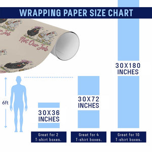 Funny Chicken Bunny Ears Wrapping Paper Roll Not Our Job Easter Gift TS12 Print Your Wear