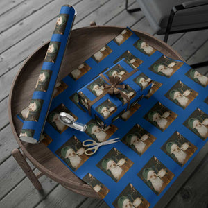 Funny Chihuahua St Patricks Day Meme Wrapping Paper Roll Chihuahua Smoking Irish Beer Lover TS14 Blue Print Your Wear
