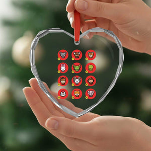 Funny Chinese New Year Zodiac Animals Heart Crystal Glass Ornament TS11 Print Your Wear