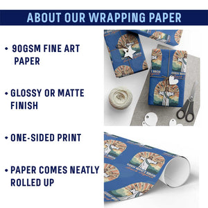 Funny Christian Easter Wrapping Paper Roll Guess Whos Back Jesus Religious TS10 Print Your Wear