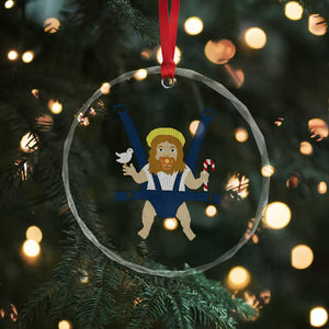 Funny Christmas Baby Jesus Crystal Glass Ornament Xmas Christian Little Boy TS11 Print Your Wear