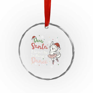Funny Christmas Ballet Cat Lover Crystal Glass Ornament Dear Santa It Was Not Me TS12 Print Your Wear