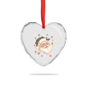Funny Christmas Cajun Louisiana Santa Papa Noel Heart Crystal Glass Ornament TS11 Print Your Wear