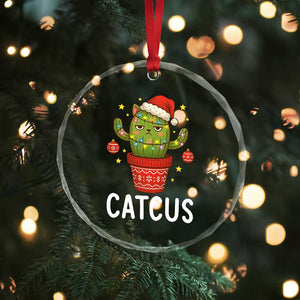Funny Christmas Catcus Crystal Glass Ornament Succulent Lover Gift TS12 Print Your Wear