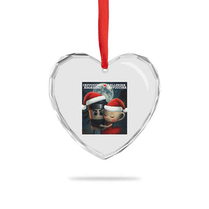 Funny Christmas Couple Heart Crystal Glass Ornament Italian Brainrot Meme TS14 Print Your Wear