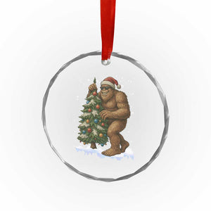Funny Christmas Crystal Glass Ornament Bigfoot Decorating Xmas Tree Gift TS12 Print Your Wear