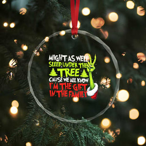Funny Christmas Crystal Glass Ornament I'm The Gift Kids Pajamas Girls Boys TS10 Print Your Wear
