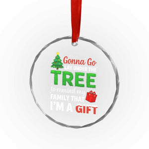 Funny Christmas Crystal Glass Ornament Lay Under The Tree Xmas Family Pajama Gift TS10 Print Your Wear