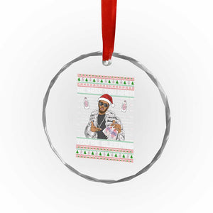 Funny Christmas Diddy Crystal Glass Ornament Diddy Sees You When Youre Sleeping Ugly Xmas TS10 Print Your Wear