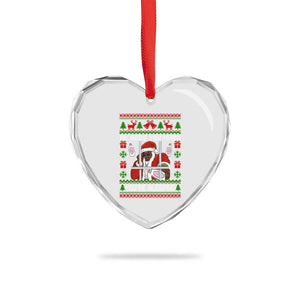 Funny Christmas Diddy Heart Crystal Glass Ornament Diddy Sees You When Youre Sleeping Dirty Ugly Xmas TS10 Print Your Wear