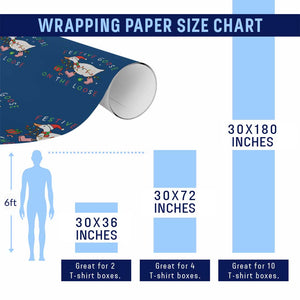 Funny Christmas Goose Wrapping Paper Roll Festive Goose On The Loose Xmas Duck Meme TS10 Print Your Wear