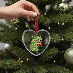 Funny Christmas Guinea In Green Hand Naughty Heart Crystal Glass Ornament Cute Pet Lover Gift TS12 Print Your Wear