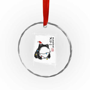 Funny Christmas Japanese Crystal Glass Ornament Santa Frog Ukiyoe Art TS11 Print Your Wear