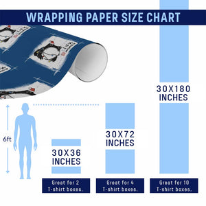 Funny Christmas Japanese Wrapping Paper Roll Santa Frog Ukiyoe Art TS11 Print Your Wear