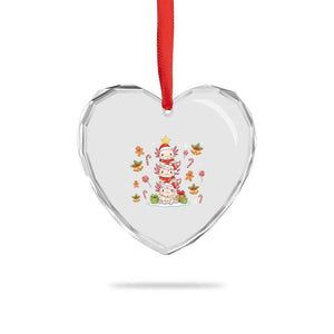 Funny Christmas Kawaii Axolotl Xmas Tree Heart Crystal Glass Ornament TS11 Print Your Wear