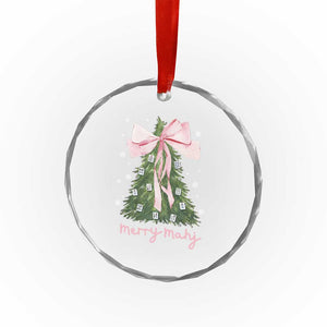 Funny Christmas Mahjong Crystal Glass Ornament Merry Mahj Xmas Tree Gambling Chinese Game TS11 Print Your Wear