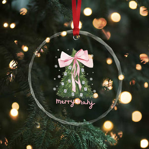 Funny Christmas Mahjong Crystal Glass Ornament Merry Mahj Xmas Tree Gambling Chinese Game TS11 Print Your Wear