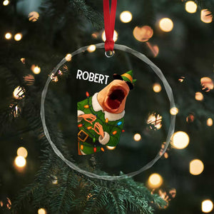 Funny Christmas Marcus The Worm Robert Xmas Elf Crystal Glass Ornament TS11 Print Your Wear