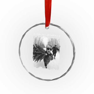 Funny Christmas Movie Crystal Glass Ornament Funny Kevin Home Xmas Meme Alone TS10 Print Your Wear