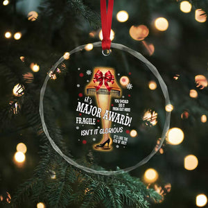 Funny Christmas Movie Crystal Glass Ornament It Is A Major Award Fragile Italian Leg Lamp TS11 Print Your Wear
