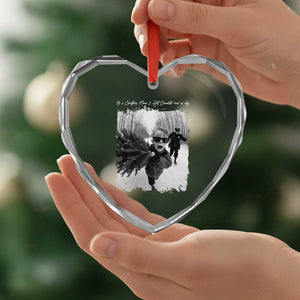 Funny Christmas Movie Heart Crystal Glass Ornament Funny Kevin Home Xmas Meme Alone TS10 Print Your Wear