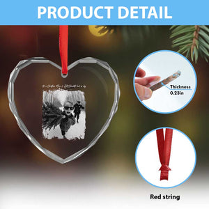 Funny Christmas Movie Heart Crystal Glass Ornament Funny Kevin Home Xmas Meme Alone TS10 Print Your Wear