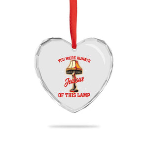 Funny Christmas Movie Heart Crystal Glass Ornament You Were Always Jealous Of This Lamp Italian Leg Lamp TS11 Print Your Wear