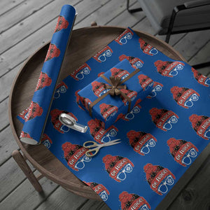 Funny Christmas Movie Wrapping Paper Roll Oh Fudge Buffalo Plaid Printed Graphic Beanie Cap Xmas Light TS11 Blue Print Your Wear