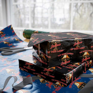 Funny Christmas Movie Wrapping Paper Roll You Were Always Jealous Of This Lamp Italian Leg Lamp TS11 Black Print Your Wear