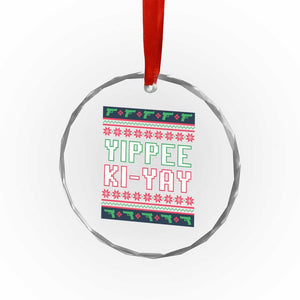 Funny Christmas Nakatomi Plaza Yipee Ki-Yay Crystal Glass Ornament TS09 Print Your Wear