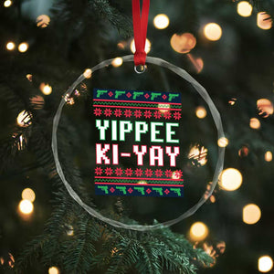 Funny Christmas Nakatomi Plaza Yipee Ki-Yay Crystal Glass Ornament TS09 Print Your Wear